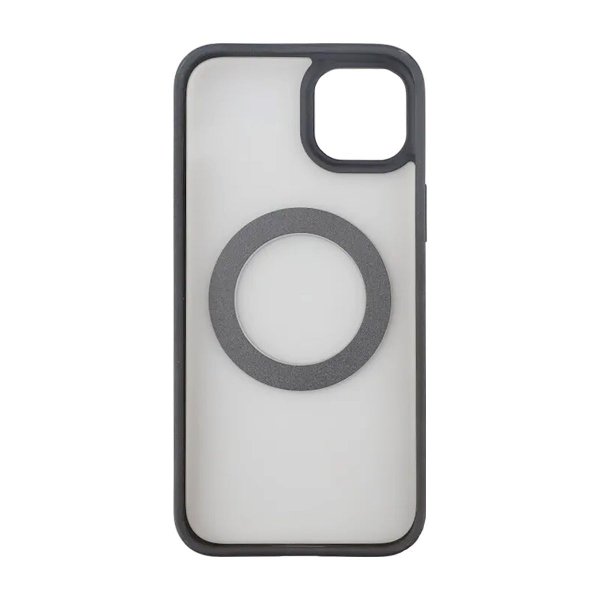 Rvelon iPhone 15 Cover Roterbart MagSafe Stativ Mat Sort