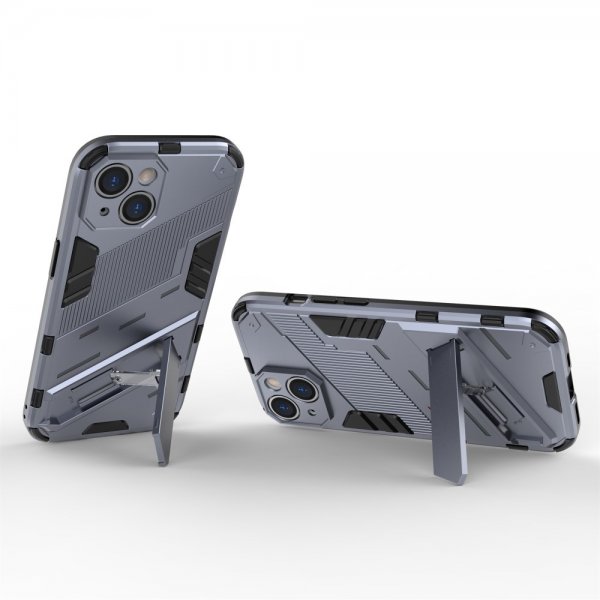iPhone 15 Cover med Stativ Mørkeblå