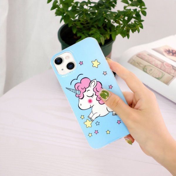 iPhone 15 Cover Motiv Enhjørning