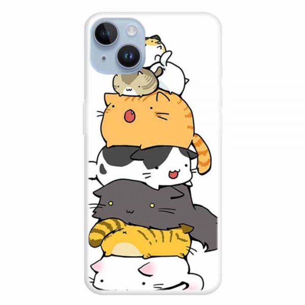 iPhone 15 Cover Motiv Kattehoved