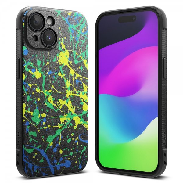 Ringke iPhone 15 Cover Onyx Design Action Painting