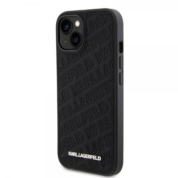 Karl Lagerfeld iPhone 15 Cover Quilted K Pattern Sort