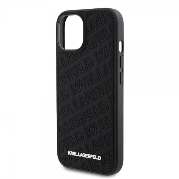 Karl Lagerfeld iPhone 15 Cover Quilted K Pattern Sort