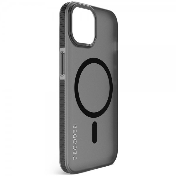Decoded iPhone 15 Cover Genbrugsplastik Klar Etui Transparent Sort