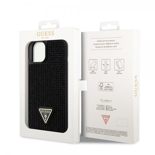 Guess iPhone 15 Cover Rhinestone Sort