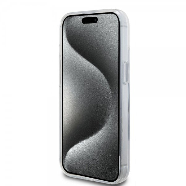 Karl Lagerfeld iPhone 15 Cover Ring Stand MagSafe Hvid