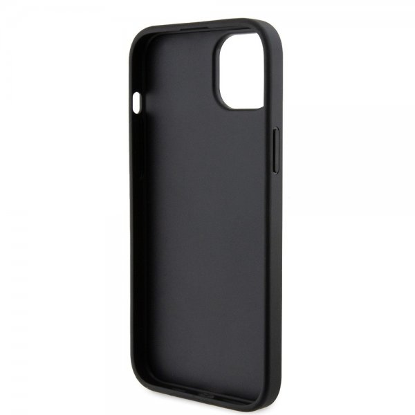 Karl Lagerfeld iPhone 15 Cover Saffiano Double Cardslot Sort