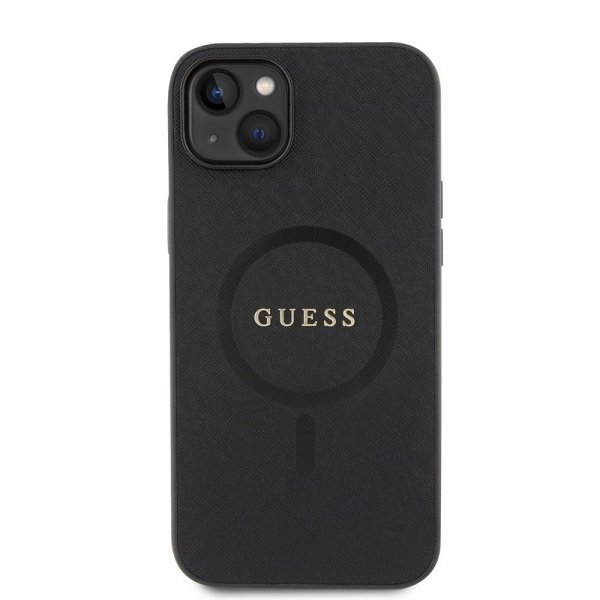 Guess iPhone 15 Cover Saffiano MagSafe Sort