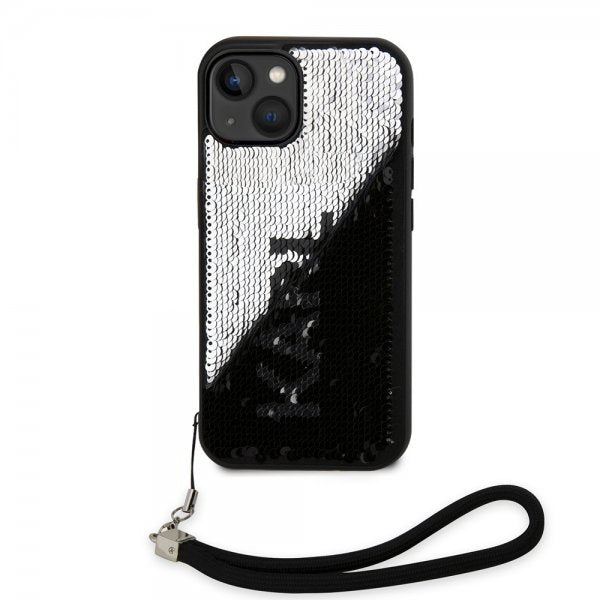 Karl Lagerfeld iPhone 15 Cover Sequin Sort