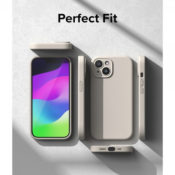 Ringke iPhone 15 Cover Silikone Magnetisk Sten