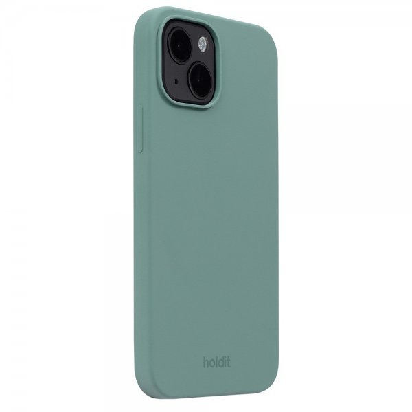 holdit iPhone 15 Cover Silikone Moss Green