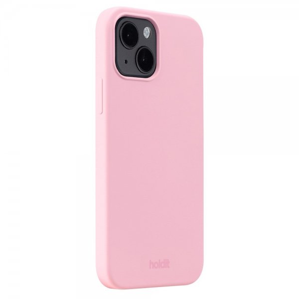 holdit iPhone 15 Cover Silikone Rosa