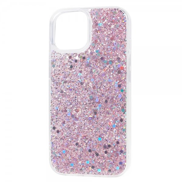 Nordic Covers iPhone 15 Cover Sparkle Series Blossom Pink