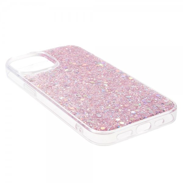 Nordic Covers iPhone 15 Cover Sparkle Series Blossom Pink