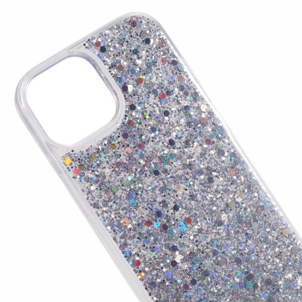 Nordic Covers iPhone 15 Cover Sparkle Series Stardust Silver