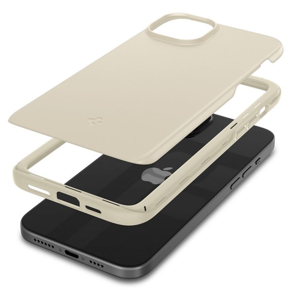 Spigen iPhone 15 Cover Thin Fit Mute Beige