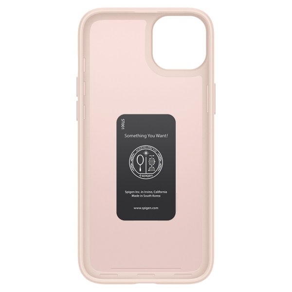 Spigen iPhone 15 Cover Thin Fit Pink Sand
