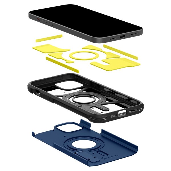 Spigen iPhone 15 Cover Tough Armor MagFit Navy Blue