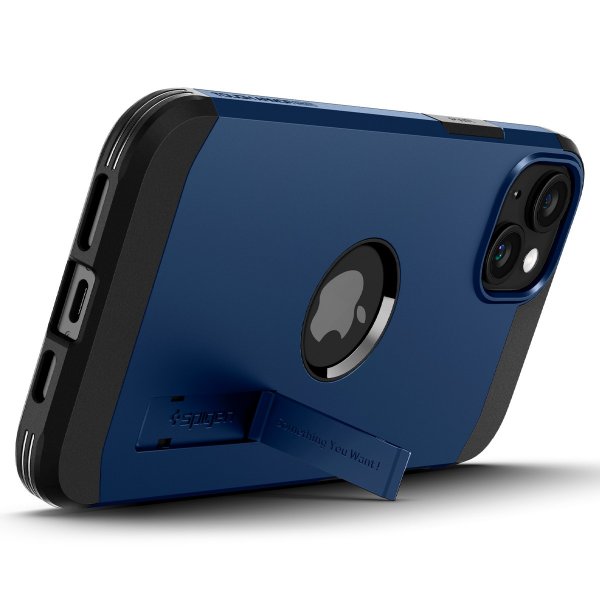 Spigen iPhone 15 Cover Tough Armor MagFit Navy Blue