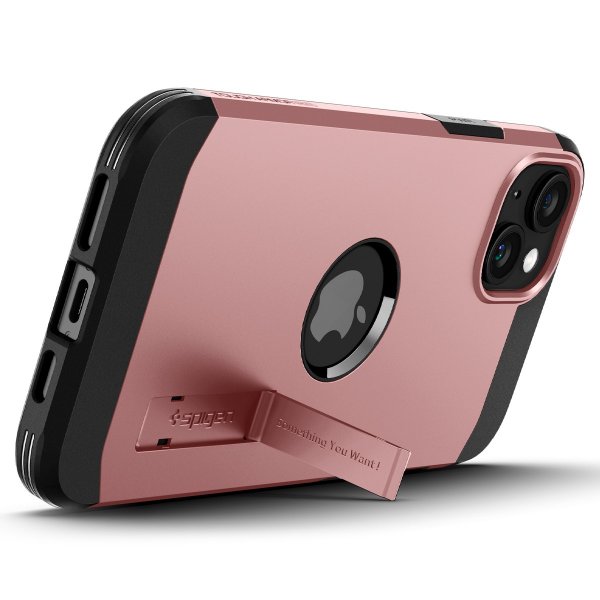 Spigen iPhone 15 Cover Tough Armor MagFit Rose Gold