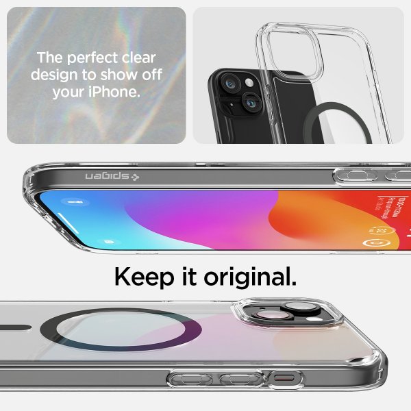 Spigen iPhone 15 Cover Ultra Hybrid MagFit Graphite