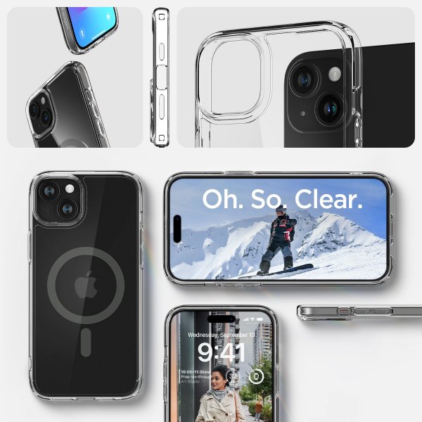 Spigen iPhone 15 Cover Ultra Hybrid MagFit Graphite