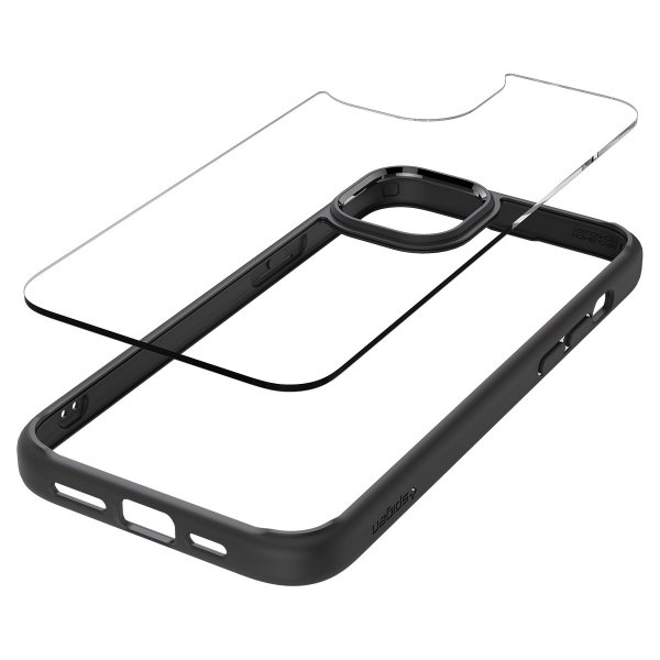 Spigen iPhone 15 Cover Ultra Hybrid Matte Matt Sort