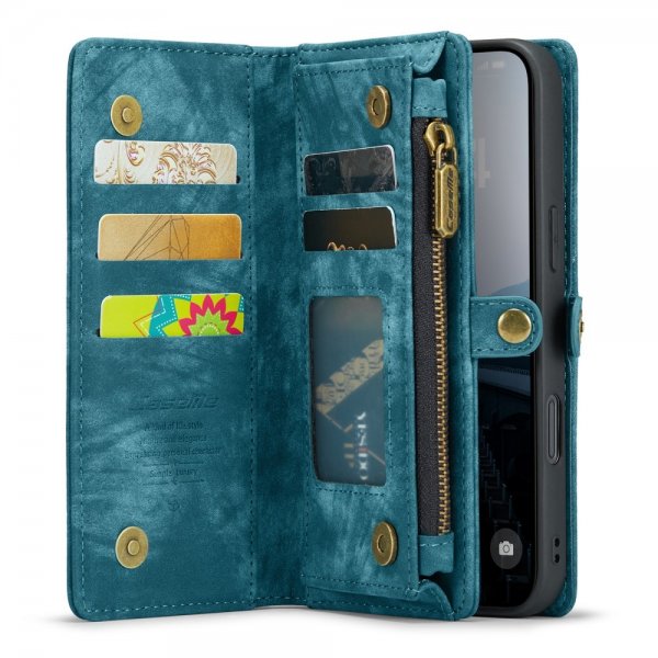 CaseMe iPhone 16 Etui 008 Series Aftageligt Cover Blå