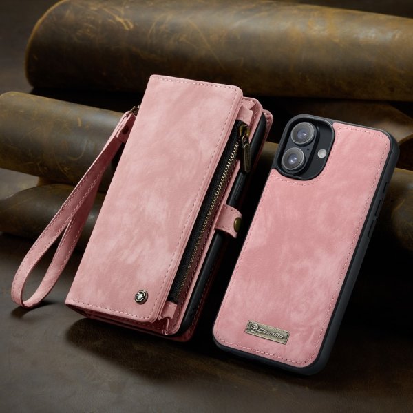 CaseMe iPhone 16 Cover 008 Series Aftageligt cover Rosa
