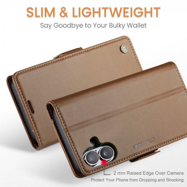 CaseMe iPhone 16 Cover 023 Series Brun