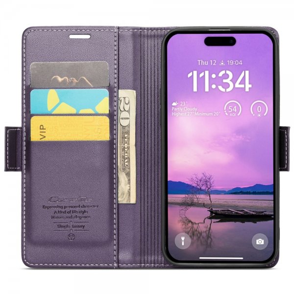 CaseMe iPhone 16 Etui 023 Series Lilla