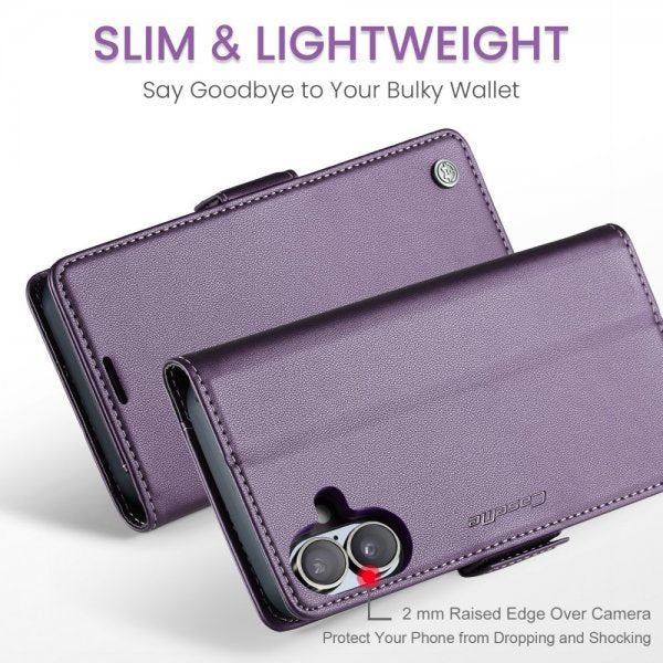 CaseMe iPhone 16 Etui 023 Series Lilla