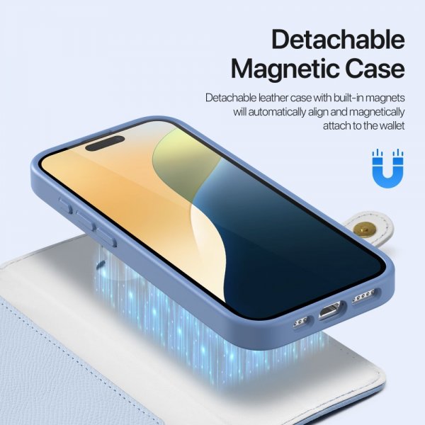 Dux Ducis iPhone 16 Cover 2-i-1 Lawa Series MagSafe Blå