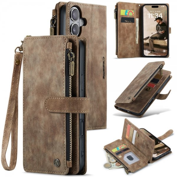CaseMe iPhone 16 Cover C30 Series Brun