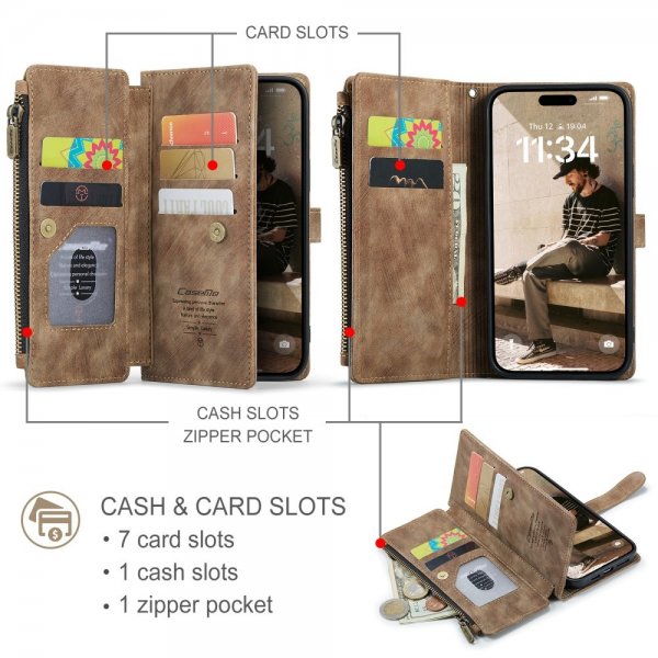 CaseMe iPhone 16 Cover C30 Series Brun
