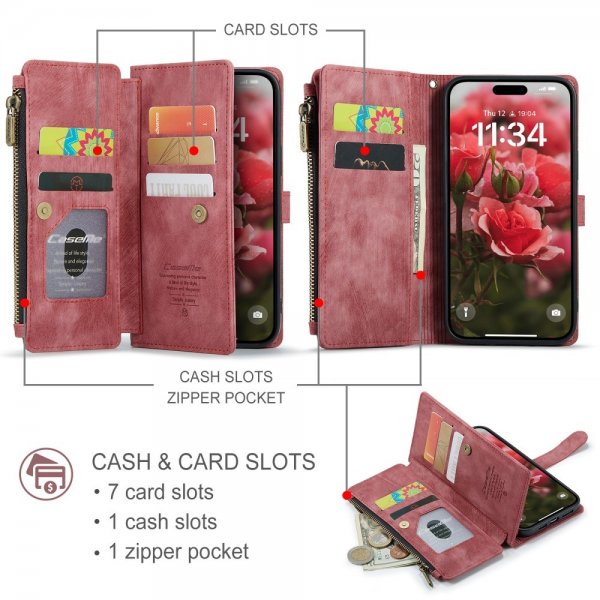 CaseMe iPhone 16 Cover C30 Series Rød