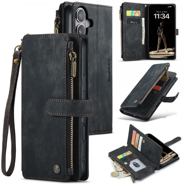CaseMe iPhone 16 Etui C30 Series Sort