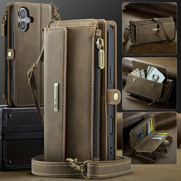 CaseMe iPhone 16 Etui C39 Series Brun