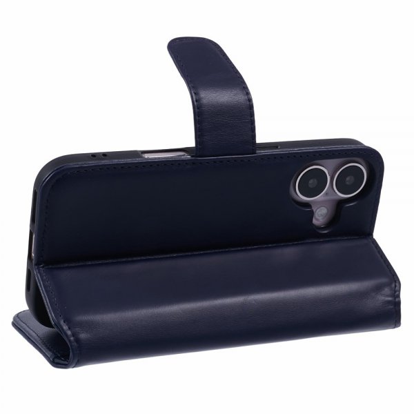 Nordic Covers iPhone 16 Etui Essential Leather Heron Blue