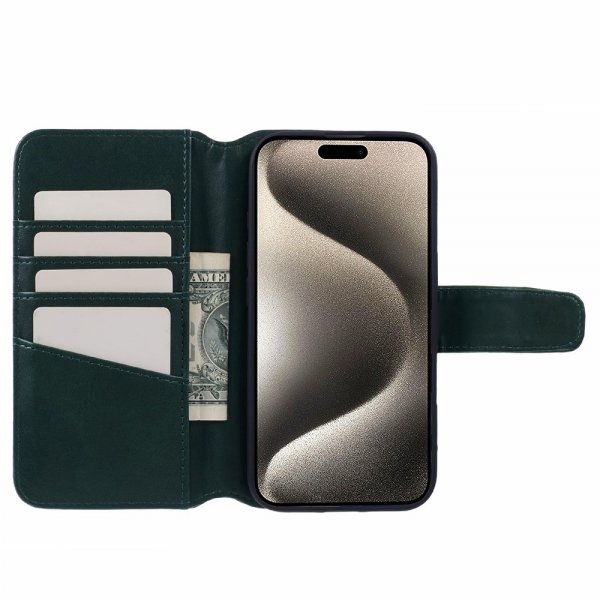 Nordic Covers iPhone 16 Cover Essential Leather Juniper Green