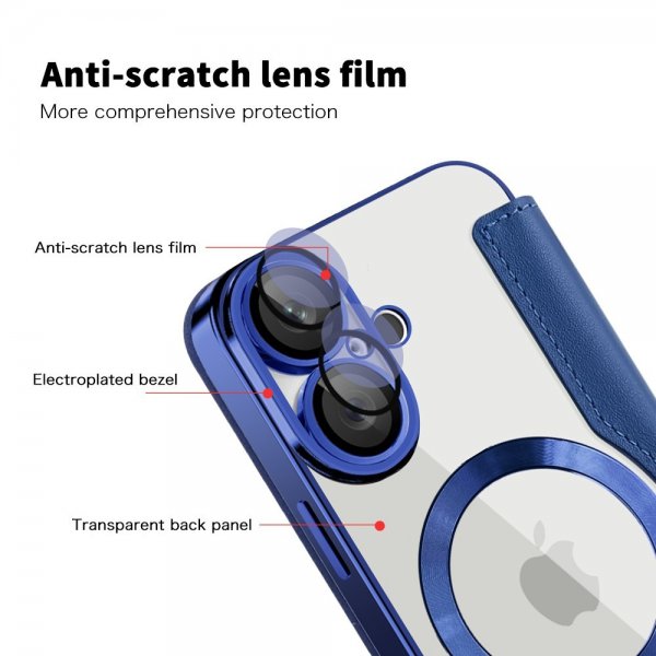 iPhone 16 Cover MagSafe Blå