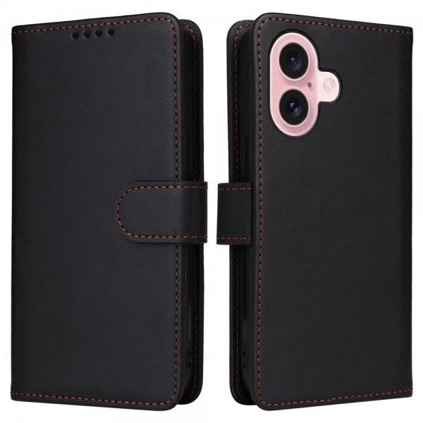 Betopnice iPhone 16 Cover med Aftageligt Cover 005 Sort