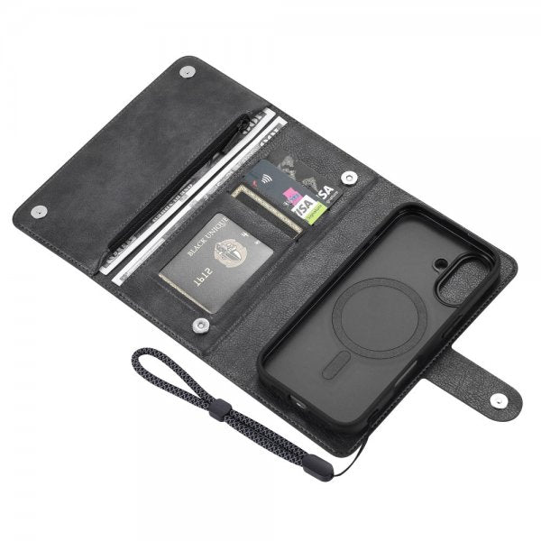 VILI iPhone 16 Cover med Aftageligt Skal GV Series MagSafe Sort