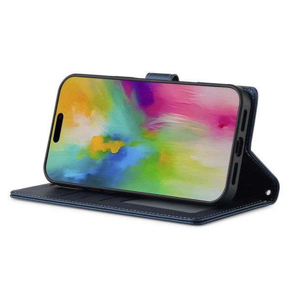 Lc.Imeeke iPhone 16 Cover med Aftageligt Etui L2 Series MagSafe Blå