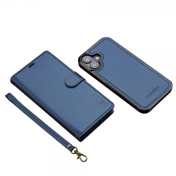 Lc.Imeeke iPhone 16 Cover med Aftageligt Etui L2 Series MagSafe Blå
