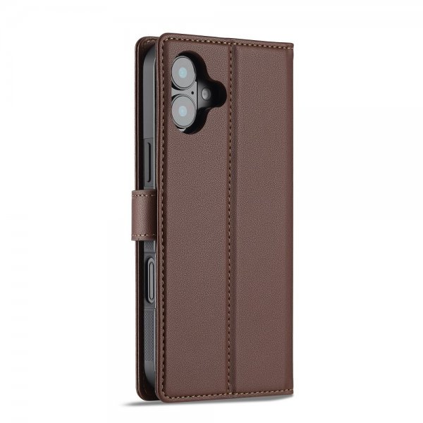 Lc.Imeeke iPhone 16 Cover med Aftageligt Etui L2 Series MagSafe Brun