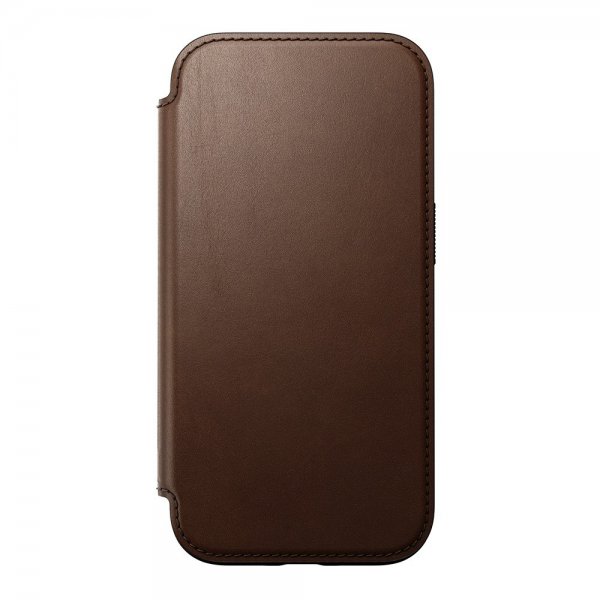 Nomad iPhone 16 Modern Leather Folio Brun