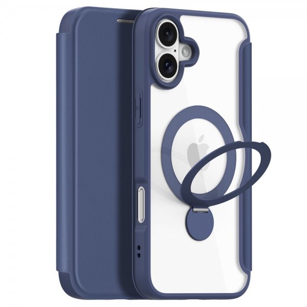 Dux Ducis iPhone 16 Cover Skin X Pro Series Kickstand MagSafe Blå