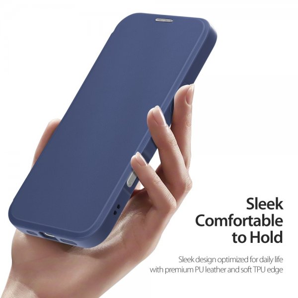 Dux Ducis iPhone 16 Cover Skin X Pro Series Kickstand MagSafe Blå
