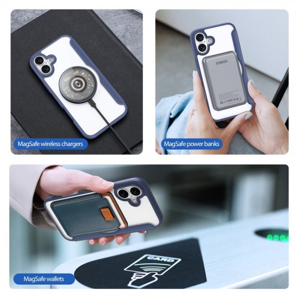 Dux Ducis iPhone 16 Cover Skin X Pro Series MagSafe Blå
